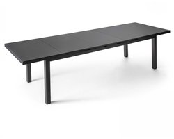 Oviala - Tuintafel met verlengstuk in antracietgrijs voor 12 personen - Albi