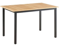 Oviala - Uitschuifbare rechthoekige eettafel in licht MDF-hout - Ariane