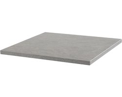 Oviala - Vierkant gelamineerd tafelblad 60 x 60 cm gewaxt beton - Rivoli