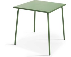 Oviala - Vierkante tuin tafel van groen cactus metaal - Palavas