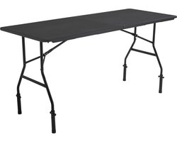 Oviala - Zwarte inklapbare tafel met 4 verhogingen