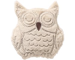 OWL - Sierkussen 35x40 cm uil - beige