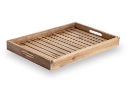 Own Living dienblad hout 70x50x6cm teak look