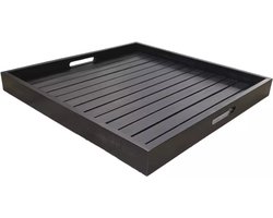 Own Living dienblad hout 70x50x6cm zwart