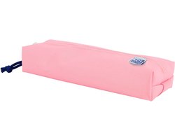 Oxford Etui - roze met elastiek - rechthoekig pennenetui 22cm - etui jongens - etui meisjes