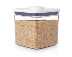 OXO Good Grips Voorraadbus 'POP' 2.0 - groot vierkant - laag - 2,6 liter
