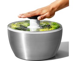 OXO - Slacentrifuge - SteeL - Met handige drukknop