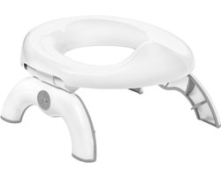OXO tot 2 in 1 - Plaspotje en WC verkleiner - Reis wc verkleiner - Plaspotje voor onderweg - Potjes - Potje peuter - Wc verkleiner - Wit/Grijs