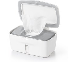 OXO tot Doekjesverdeler - Billendoekjesdoos- Billendoekjes houder - Billendoekjesbox - Wipe box- Vochtige doekjes houder- Wit-Grey