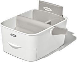 OXO tot Verzorgingsorganizer met luierkussen - Luier organiser - Luiermand - Diaper Caddy - Wit/grey