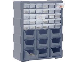 OxyFlowzy® - Assortimentskast Opbergsysteem - Assortimentskast - 39 laden - Grijs