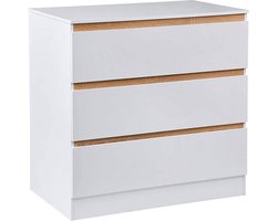 OxyFlowzy® - Commode/Ladekast voor Baby - Verzorgingstafel - Kasten - Babykamer, Badkamer - Wit, 78 x 80 x 48 cm