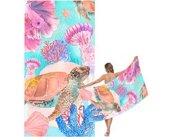 OYLCDI Reishanddoek sneldrogende handdoek grote strandhanddoek van Microvezel 180x90 cm – Grote Lichtgewicht Badhanddoek / Saunahanddoek, Ideaal voor Strand, Fitness en Reizen