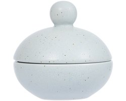 OYOY Living Design Saga Bonbonniere Low - Flint Blue - Keramiek - Ø8 cm