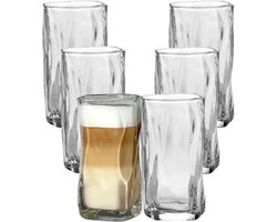 OZ Home – Wave Drinkglazen 250 ml – Set van 6 – Bavary Collection – Water & Frisdrank