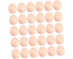 Paaseieren Plastic - Nep Eieren - Knutselen Decoreren - Veelkleurig Ontwerp - 50 Stuks - Multicolor