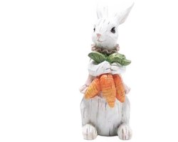 Paashaas ornamenten - Harsen konijnenbeeldjes - Lente decoratieve beeldjes - Tafelversieringen - Feestelijke huisdecoratie Schattige konijnen paasgeschenken - C