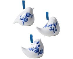 Paashanger Vogel - Set van 3 - Keramiek - 5,5 cm