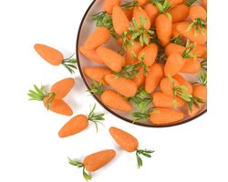 Paaswortelen Ornamenten - Decoratieve Wortels - Feestelijke Versiering - Natuurlijke Uitstraling - 40 Stuks - Oranje