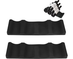Pack of 2 Bottle Holders - Universele Zachte Siliconen Flessenrek - Koelkast - Stapelbaar - Flessenorganizer voor Keuken - Werkblad - Eetkamer