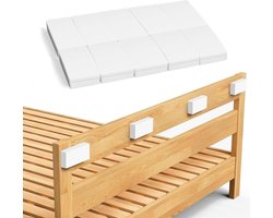 Pack of 20 EVA Foam Spacers - Zelfklevende Wandbeschermer - Deurhandgreep - Bedstopper voor Bedden - Kasten - Banken (Wit)