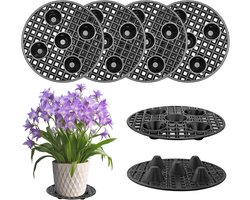 Pack of 6 Potted Plant Stand - Drainage Grille - 30 cm - Roasting Mat - Round Flower Pot - Plastic Coaster - Flower Pot - Mesh Pads for Indoor - Bonsai - Outdoor - Bowl - Garden - Tuinaccessoires - Plantenbakken