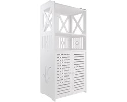 Paco Goederen® badkamerkast - Opbergkast - badkamermeubel - dubbele deuren - ruimtebesparend - badkamerrek voor badkamer, woonkamer, keuken -25x 40x 90cm