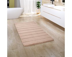 Paco Home Badkamerkleed Badmat Badvloerkleed Douchemat Pluizig Traagschuim 3D 50x80 cm