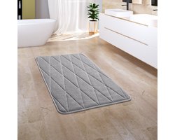 Paco Home Badkamerkleed Badmat Badvloerkleed Douchemat Pluizig Traagschuim 3D 50x80 cm