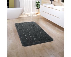 Paco Home Badkamerkleed Badmat Badvloerkleed Douchemat Pluizig Traagschuim 3D 50x80 cm