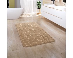 Paco Home Badkamerkleed Badmat Badvloerkleed Douchemat Pluizig Traagschuim 3D 50x80 cm