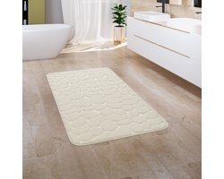 Paco Home Badkamerkleed Badmat Badvloerkleed Douchemat Pluizig Traagschuim 3D 60x100 cm