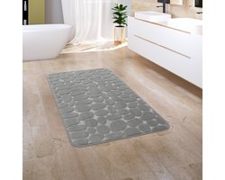 Paco Home Badkamerkleed Badmat Badvloerkleed Douchemat Pluizig Traagschuim 3D 60x100 cm
