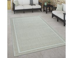 Paco Home Binnen- en buitenvloerkleed, terras en balkon, weerbestendig Scandinavische stijl 120x170 cm