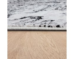 Paco Home Designervloerkleed Woonkamer Vloerkleden Ornamenten Vintage-Look Zwart/Wit 60x100 cm