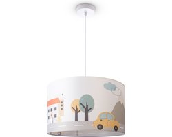 Paco Home - Hanglamp - Kinderkamer - E27 - Stad, auto, weg, boom