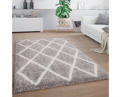 Paco Home Hoogpolig Vloerkleed Woonkamer Shaggy Pluizig Modern Zacht 60x100 cm
