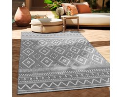 Paco Home In-& Outdoor Vloerkleed Balkon Terras Keukenvloerkleed Modern Boho Ethno Patroon 300x400 cm