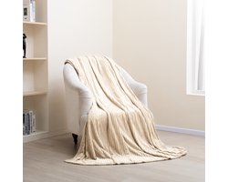 Paco Home Knuffelig Wafeldeken Fluffy Woondeken Sofa Deken Bank Zacht Plaid Sprei