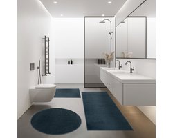 Paco Home Moderne Badkamermat Badkamer Vloerkleed Shaggy Wit In Versch. Afmetingen En Kleuren 40x55 cm