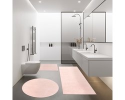 Paco Home Moderne Badkamermat Badkamer Vloerkleed Shaggy Wit In Versch. Afmetingen En Kleuren 60x100 cm