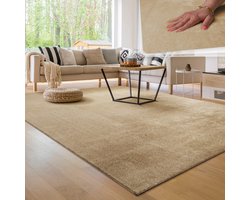 Paco Home Moderne woonkamer tapijt kortpolig wasbaar zacht uni effect bont antislip 100x200 cm