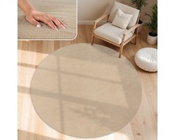 Paco Home Moderne woonkamer tapijt kortpolig wasbaar zacht uni effect bont antislip 200 cm Rund