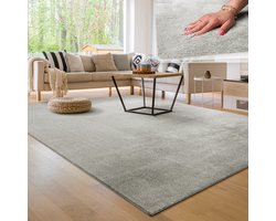Paco Home Moderne woonkamer tapijt kortpolig wasbaar zacht uni effect bont antislip 240x340 cm