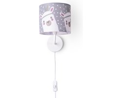 Paco Home Tafellamp Kinderkamer Wandlamp Straat Brandweer Lampenkap Stof Rond