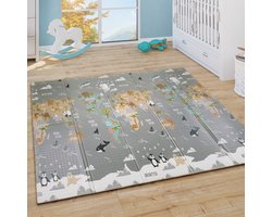 Paco Home Vloerkleed kinderkamer, jongens en meisjes, in verschillende kleuren en afmetingen 180x200 cm