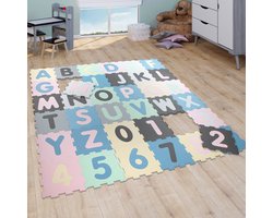 Paco Home Vloerkleed kinderkamer, jongens en meisjes, in verschillende kleuren en afmetingen 32x32 cm x 36 Stk.