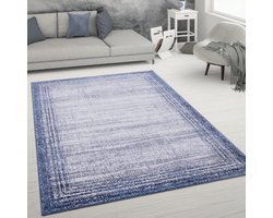 Paco Home Vloerkleed Woonkamer Laagpolig Abstracte Used Look Vintage Stijl Modern 80x300 cm