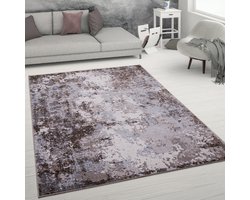 Paco Home Vloerkleed Woonkamer Laagpolig Vintage Modern Abstract Used Look 60x100 cm
