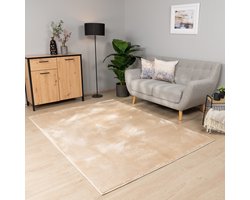 Paco Home Vloerkleed Woonkamer Laagpolig Wasbaar In Wasmachine Eenkleurig Zacht 200 cm Quadrat